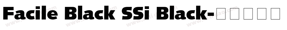 Facile Black SSi Black字体转换